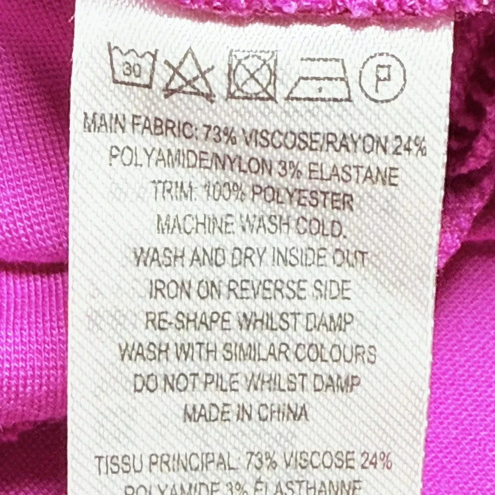 French Connection NWT Fit & Flare Lula Dress Sz‎ 6 Passion Fuchsia Pink $138